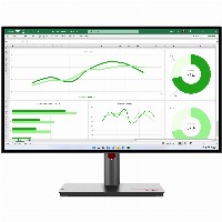 68,6cm/27″ (2560x1440) Lenovo ThinkVision P27q-30 16:9 QHD IPS 4ms 60Hz HDMI DP Pivot Black
