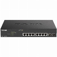 8P+2P D-Link DGS-1100-10MPV2/E M RM 2xSFP PoE (130W)
