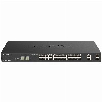 24P+2P D-Link DGS-1100-26MPV2/E M RM 2xSFP PoE (370W)