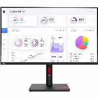 80cm/31,5″ (3840x2160) Lenovo ThinkVision T32p-30 16:9 4K IPS 4ms 60Hz HDMI DP USB-C Pivot Black