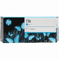 HP 738 300-ml Cyan DesignJet Ink Cartridge