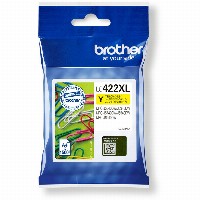 Brother Tinte LC-422XLY Gelb bis zu 1500 Seiten nach ISO/IEC 24711