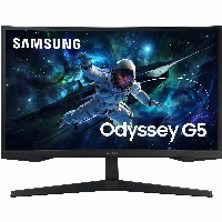 68,6cm/27″ (2560x1440) Samsung Odyssey G5 S27CG552EU 16:9 QHD Curved 1ms 165Hz HDR10 HDMI DP Black