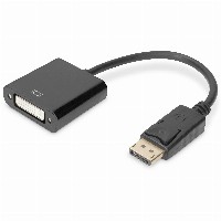 DIGITUS DisplayPort Adapter DP -> DVI 0,15m Verriegelung