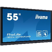 140cm/55″ (3840x2160) iiyama ProLite TE5512MIS-B3AG 16:9 4K UHD IPS Touch 8ms 60Hz 24/7 3xHDMI USB-C VGA LAN WIFI Speaker Black