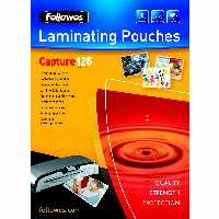 Fellowes Laminierfolie glänzend A6 125 Mikron 100er Pack