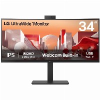 86,72cm/34″ (3440x1440) LG 34BA85QE-B 21:9 WQHD IPS Curved 5ms 60Hz HDR10 HDMI DP USB-C Speaker