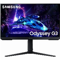 61cm/24″ (1920x1080) Samsung Odyssey G3 S24DG300EU 16:9 FHD VA 1ms 180Hz HDR10 HDMI DP Pivot Black