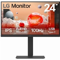 60,4cm/23,8″ (1920x1080) LG 24BA650-B 16:9 FHD IPS 5ms 100Hz HDMI DP USB-C Speaker Pivot Black