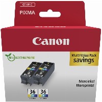 Canon Tinte CLI-36 1511B001 Color 2er Pack