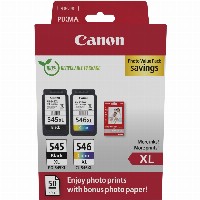 Canon Tinte PG-545XL/CL-546XL 8286B011 2er Multipack inkl. Fotopapier