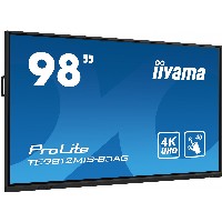 247,7cm/98″ (3840x2160) iiyama ProLite TE9812MIS-B3AG 16:9 4k UHD IPS 24/7 Digital Signage 8ms 60Hz HDMI USB-C VGA LAN WIFI Android Speaker Black