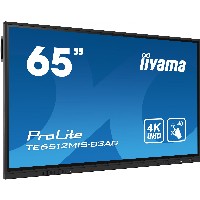 165cm/65″ (3840x2160) iiyama ProLite TE6512MIS-B3AG 16:9 4K UHD IPS Touch DigitalSignage 8ms 60Hz HDMI USB-C VGA LAN Speaker Black