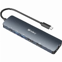 Sandberg 136-43 USB-C 6-in-1 PD 100W 8K DisplayDock
