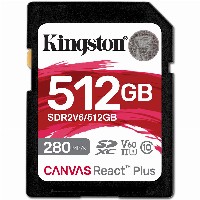 CARD 512GB Kingston Canvas React Plus XC Klasse 10 UHS-II U3 V60