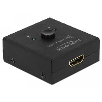 DELOCK HDMI 2 - 1 Umschalter bidirektional 4K 60 Hz kompakt