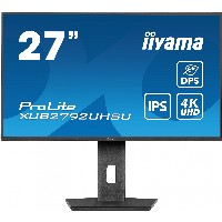 68,5cm/27″ (3840x2160) iiyama ProLite XUB2792UHSU-B6 16:9 4K IPS 4ms 60Hz DP HDMI USB Speaker Pivot Black