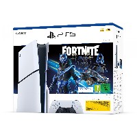 Sony Playstation 5 Slim - 1TB Fortnite Cobalt Star Bundle white