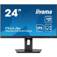 61cm/24″ (1920x1080) iiyama ProLite XUB2493HSU-B7 16:9 FHD IPS 1ms 100Hz HDMI DP Speaker Pivot Black