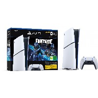Sony PlayStation 5 Slim Digital Edition Fortnite black white