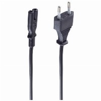 Euro Anschlusskabel C7 3m Schwarz