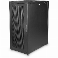 Digitus Serverschrank 19″ 26HE 1260x600x1000mm, perforierte Tür, Farbe Schwarz (RAL 9005)
