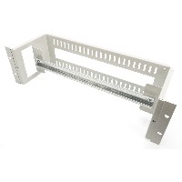 DIGITUS Hutschienenträger 3HE 19″ (483mm) + Hutschiene grau