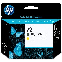 HP 72 original printhead C9384A matte black and yellow standard capacity 1-pack