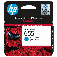 HP 655 Cyan Original Ink Advantage Cartridge ink cartridge