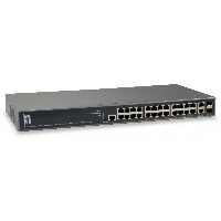 Switch 26x GE GEP-2682 2xGSFP 19″ 370W 24xPoE