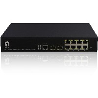 Switch 8x GE GEP-1061 2xGSFP 19″ 180W 8xPoE+