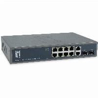 Switch 10x GE GEP-1221 2xGSFP 19″ 150W 8xPoE+