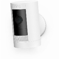 Amazon Ring Stick Up Cam Battery White