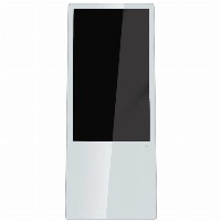 Allnet Standdisplay 43 Zoll Aufsteller mit Laufrollen. 700 Nits. HDMI. Farbe weiß