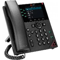 HP Poly VVX 350 6-Line IP Phone and PoE-enabled