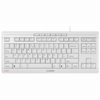 CHERRY TAS STREAM KEYBOARD TKL Corded EU-Layout grau