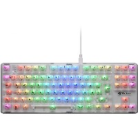 Sharkoon Gaming Tastatur Crystal Shark weiß DE