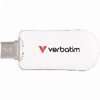 STICK 64GB Verbatim Plectra White USB-C Flash Drive 30228
