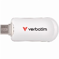 STICK 512GB Verbatim Plectra White USB-C Flash Drive 30231