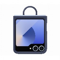Samsung Silicone Case with Ring fr Galaxy Z Flip6. Navy