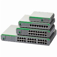 ALLIED 8-port 10/100TX unmanaged switch with internal PSU EU Power Cord