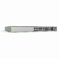 ALLIED L3 Stackable Switch 20x 10/100/1000-T PoE+ 4x 100M/1G/2.5G/5G-T PoE+ 4x SFP+ Ports single fixed PSU EU Power Cord
