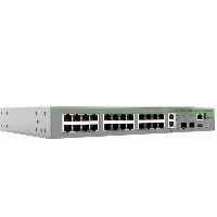 ALLIEDL3 Stackable Switch 24x 10/100/1000-T 2x 1/2.5/5/10G-T 2x SFP+ Ports and a single fixed PSU EU Power Cord