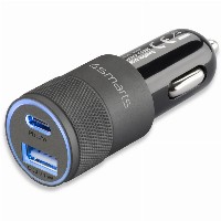 4smarts Kfz-Ladegert Rapid+ mit Quick Charge und PD 27W schw.