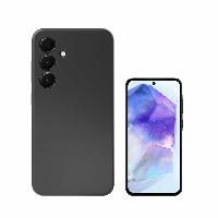 4smarts Silicone Case Cupertino f. Samsung Galaxy A55 schwarz