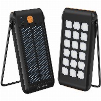 4smarts Solar Powerbank TitanPack Flex 10000mAh. Stand. Lampe