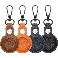 4smarts Kunstleder Prem Case Set AirTag 4 Stk (farbl gemischt)
