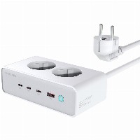 4smarts Desk Charger GaN 65W mit AC-Steckdosen