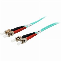 Equip LWL Patchkabel ST->ST 2.00m Multimode Duplex OM3 turq Polybeutel