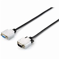 Equip VGA Kabel Verl. HD15 St/Bu 1.80m 1920x1080/60Hz sw/si Polybeutel
